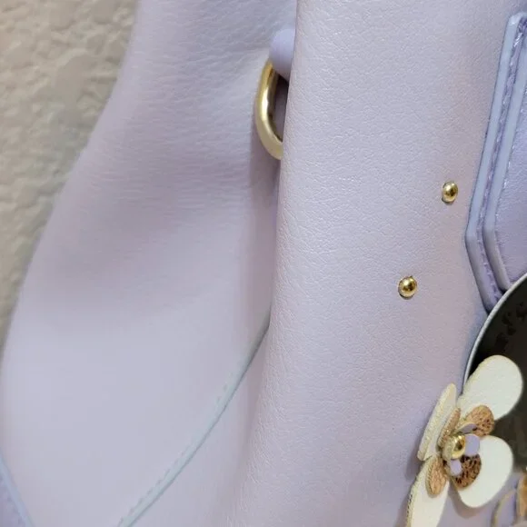 Imoshion USA Lavender Floral Satchel Bag | Vegan Leather | NWT - Picture 14 of 15